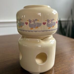 Stanley Cream Ceramic Duck Candle Holder